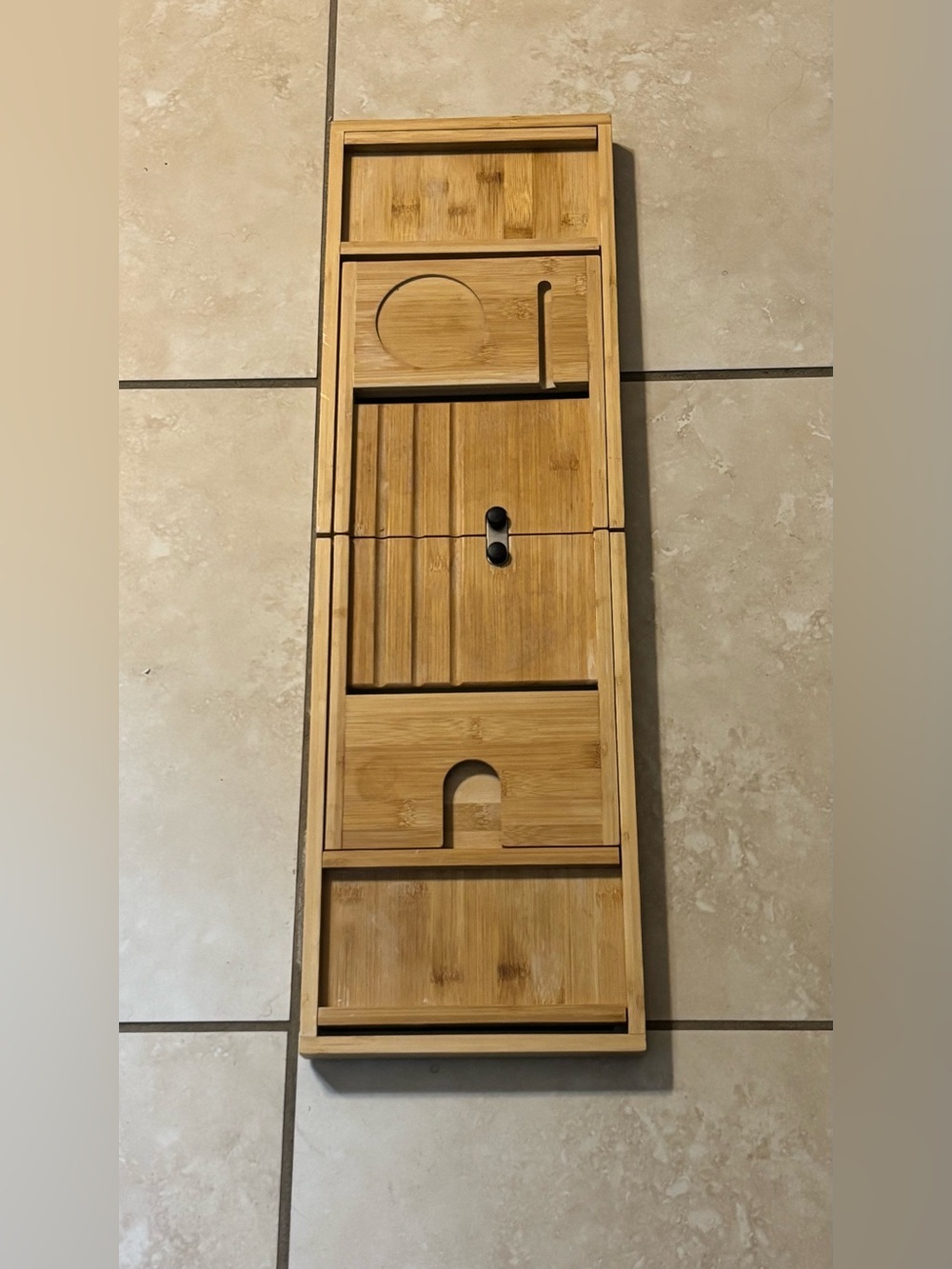Bamboo Bathtub Caddy Tray - Natural